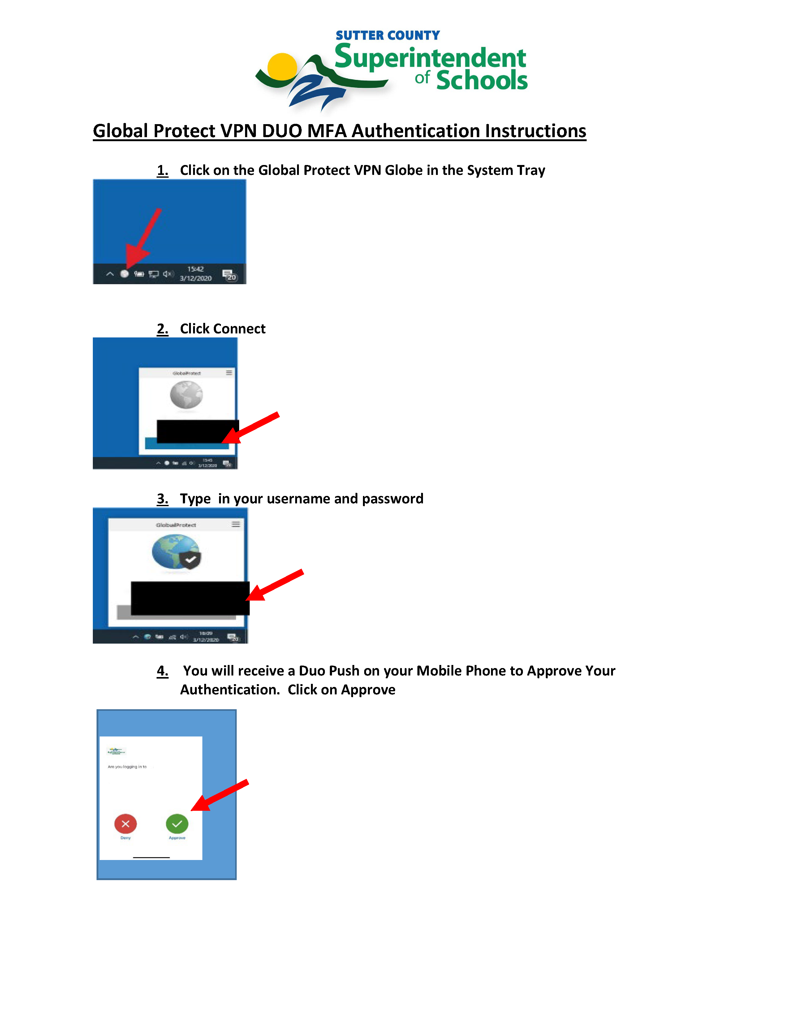 DUO: Global Protect/VPN Authentication