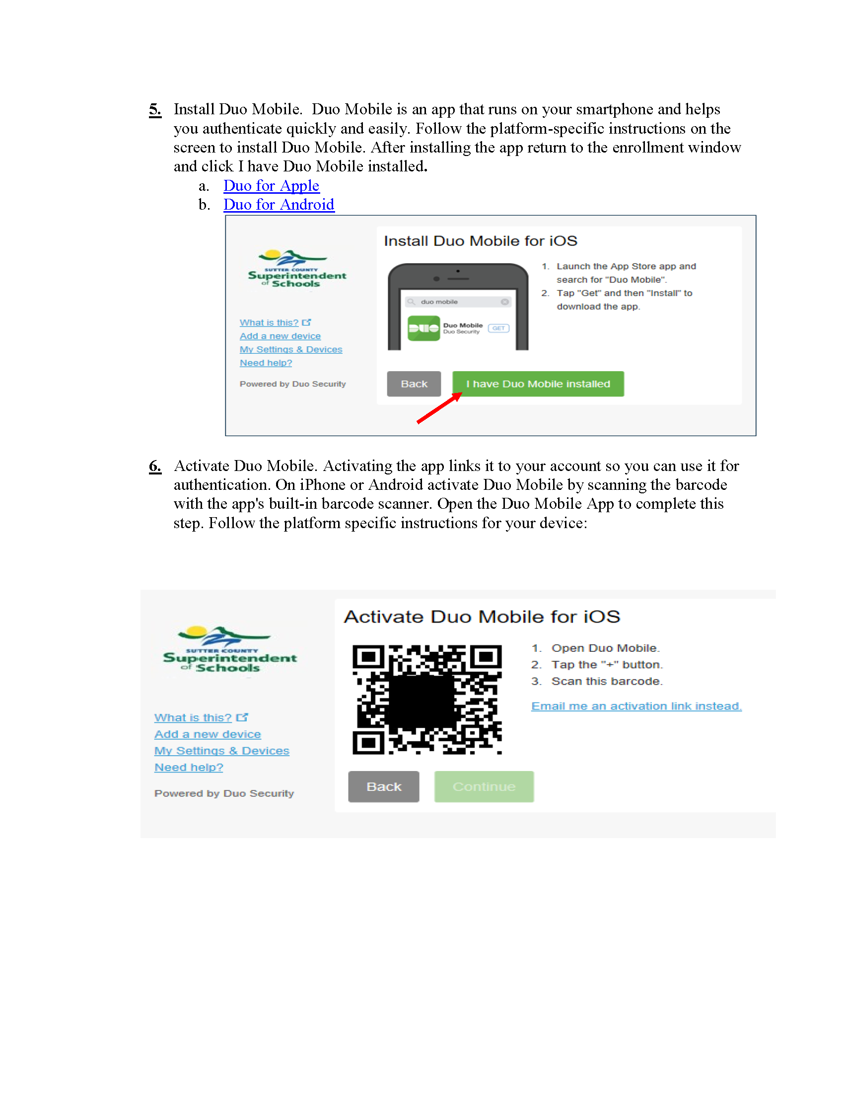 DUO-Initial Enrollment, Page 4