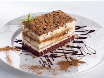 tiramisu on a plate