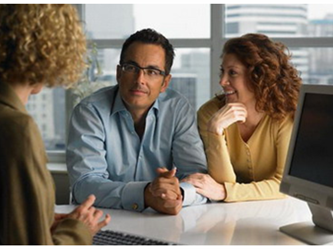 Workers in a meeting