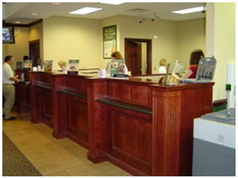 People working in an office