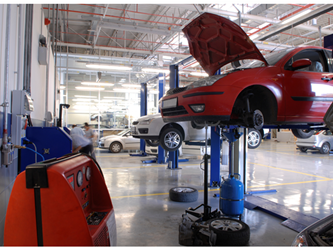 Cars in a carshop